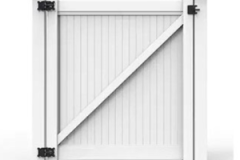 Full Privacy Fence Gate - White -1